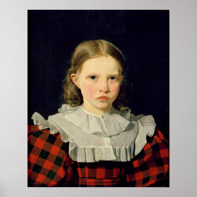 Portrait von Adolphine Kobke 19. Juni 1832 Poster (Vorne)