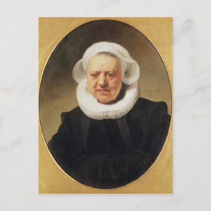 Portrait von Aechje Claesdar, 1634 Postkarte