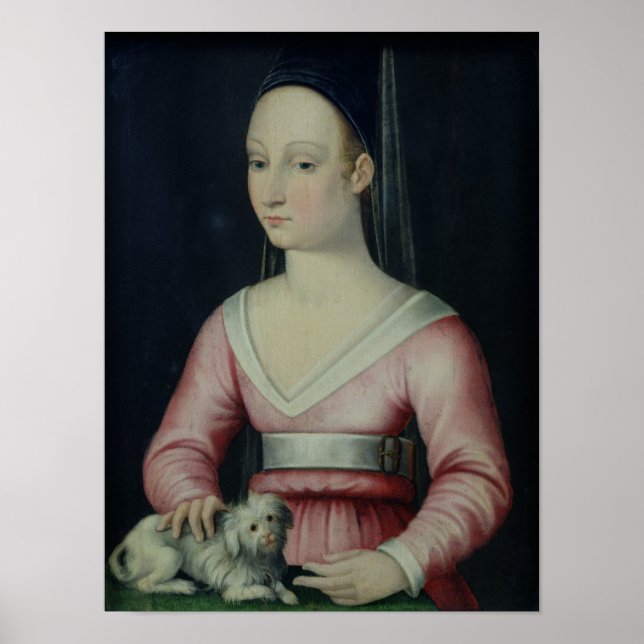 Portrait von Agnes Sorel Poster (Vorne)