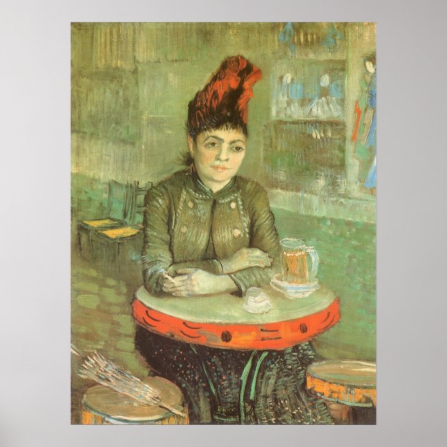 Portrait von Agostina Segatori von Vincent van Gog Poster (Vorne)