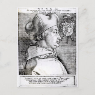 Portrait von Albert, Kardinal Elector von Mainz Postkarte