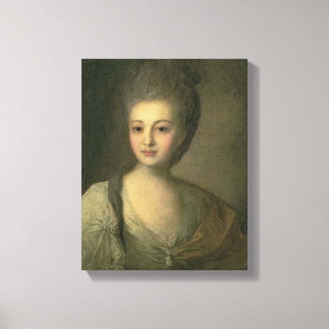 Portrait von Aleksandra P. Struyskaya 1772 Leinwanddruck (Vorderseite)