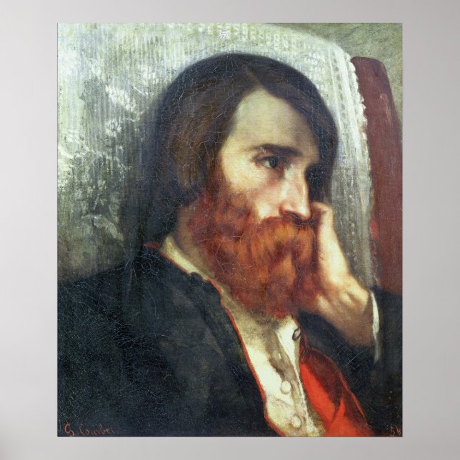 Portrait von Alfred Bruyas Poster (Vorne)