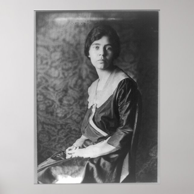 Portrait von Alice Paul Poster (Vorne)