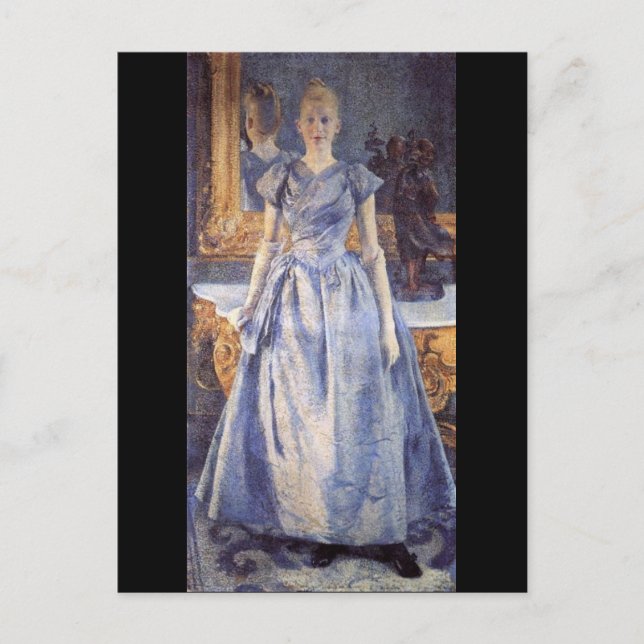 Portrait von Alice Sethe von Theo Van Rysselberghe Postkarte (Vorderseite)