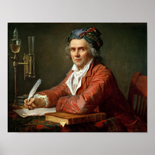 Portrait von Alphonse Leroy, 1783 Poster (Vorne)