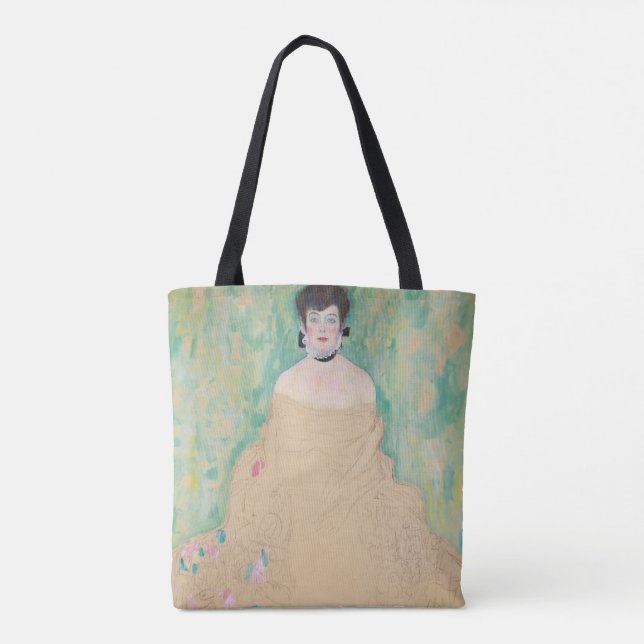 Portrait von Amalie Zuckerkandl von Gustav Klimt Tasche (Rückseite)