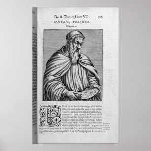 Portrait von Amerigo Vespucci Poster