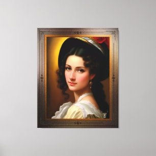 Portrait von Andrea Heshenburg von Xzendor7 Leinwanddruck
