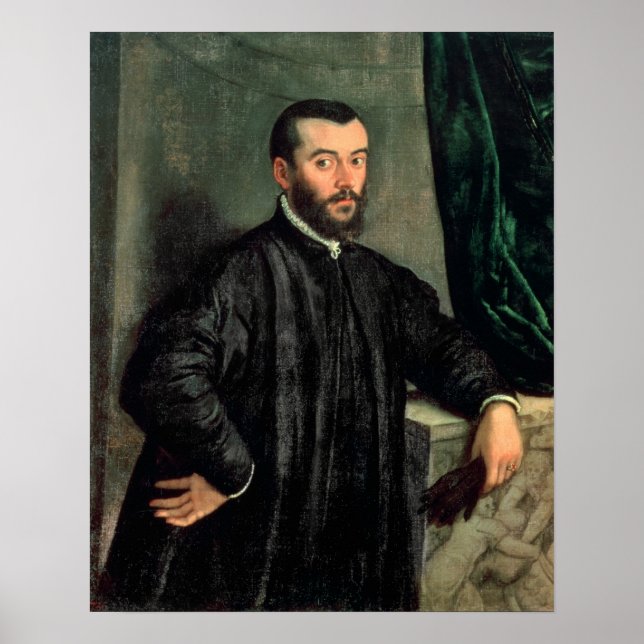 Portrait von Andrea Vesalius Poster (Vorne)