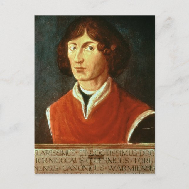 Portrait von Andreus Nikolaus Copernicus 1575 Postkarte (Vorderseite)