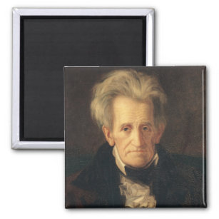 Portrait von Andrew Jackson Magnet
