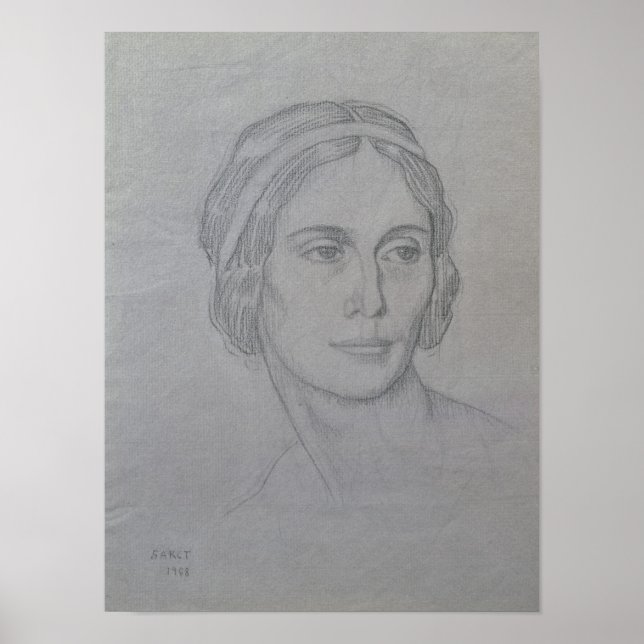 Portrait von Anna Pavlova , 1908 Poster (Vorne)