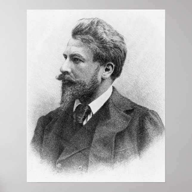 Portrait von Arthur Schnitzler Poster (Vorne)