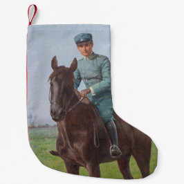 Portrait von Attilio Triboletti (Cavalry Soldier) Kleiner Weihnachtsstrumpf
