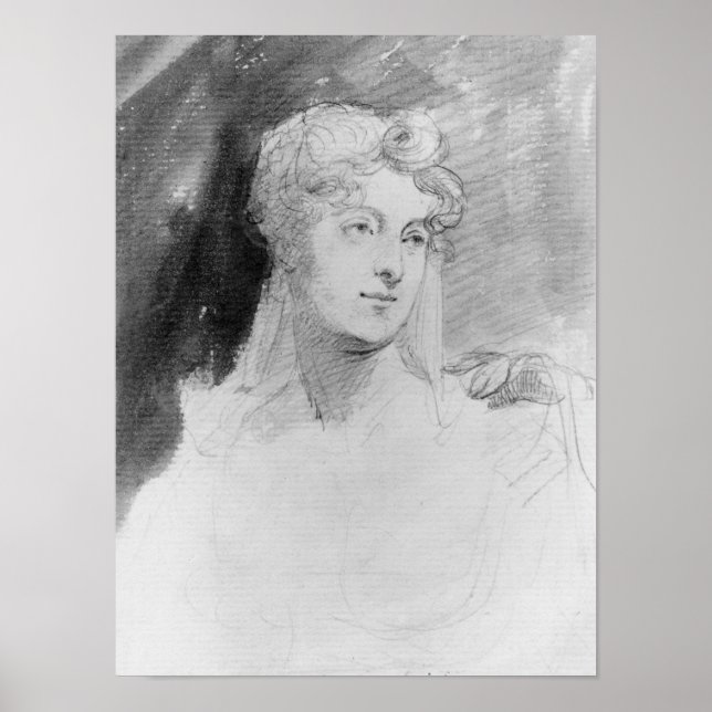 Portrait von Augusta Leigh Poster (Vorne)
