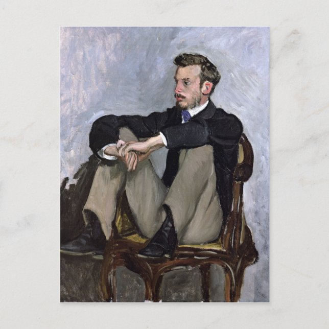 Portrait von Auguste Renoir , 1867 Postkarte (Vorderseite)