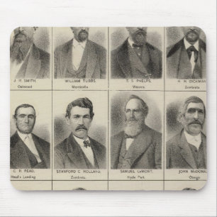 Portrait von Bauer Frank Meachum, Minnesota Mousepad
