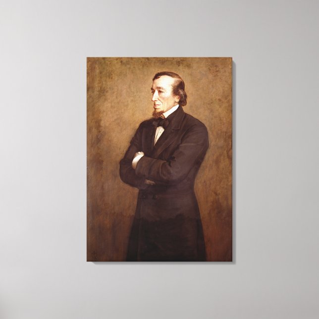 Portrait von Benjamin Disraeli Leinwanddruck (Vorderseite)
