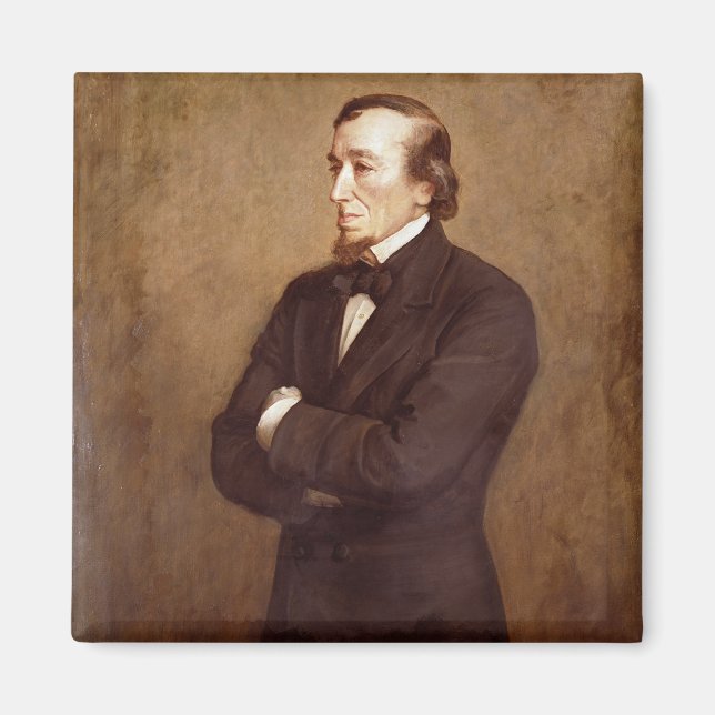 Portrait von Benjamin Disraeli Magnet (Vorne)