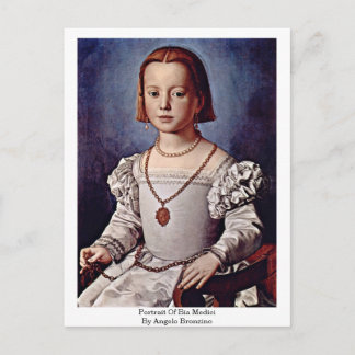 Portrait von Bia Medici von Angelo Bronzino Postkarte