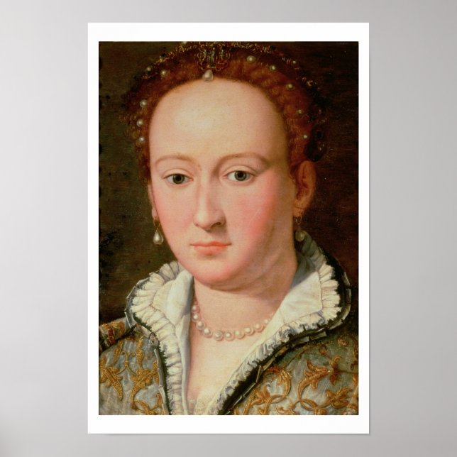 Portrait von Bianca Cappello, c.1580 (Öl auf Kupfe Poster (Vorne)