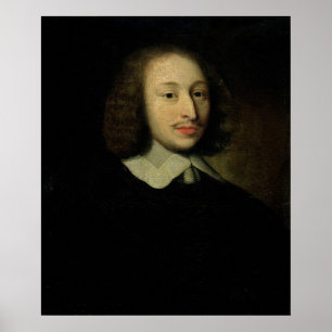 Portrait von Blaise Pascal Poster