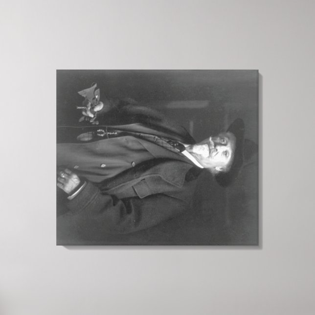 Portrait von "Buffalo Bill" Cody Fotograf Leinwanddruck (Vorderseite)