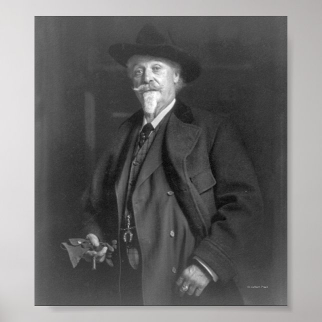 Portrait von "Buffalo Bill" Cody Poster (Vorne)