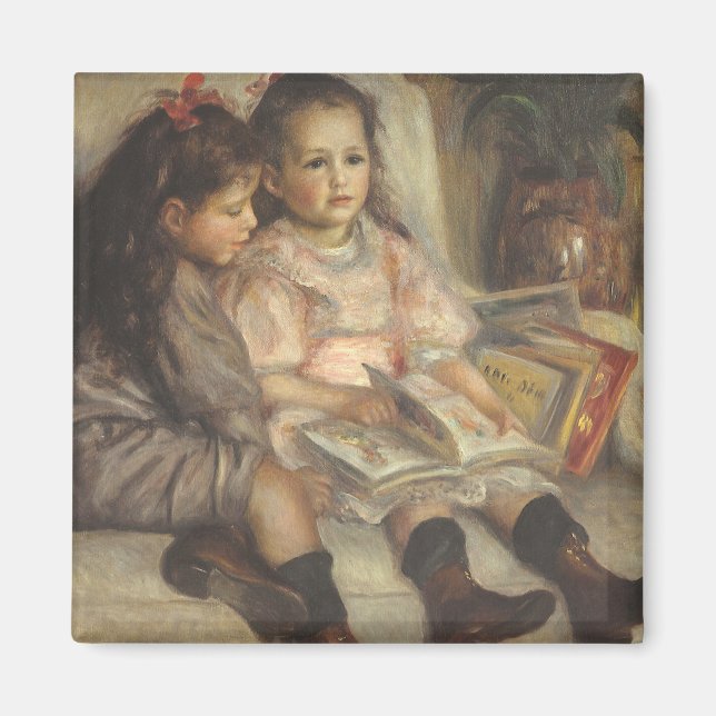 Portrait von Caillebotte Children von Pierre Renoi Magnet (Vorne)