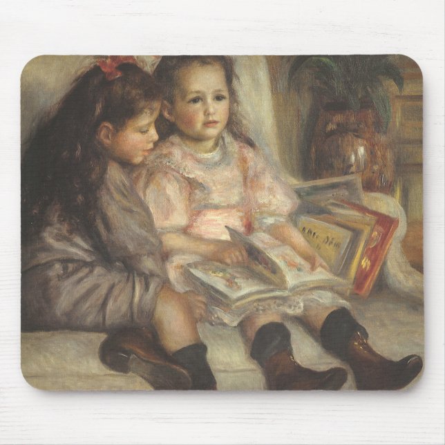Portrait von Caillebotte Children von Pierre Renoi Mousepad (Vorne)