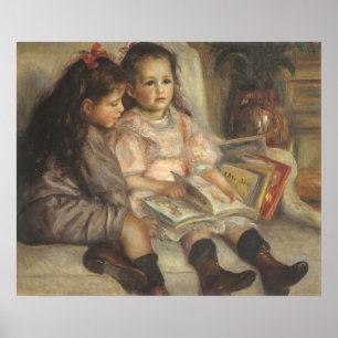 Portrait von Caillebotte Children von Pierre Renoi Poster