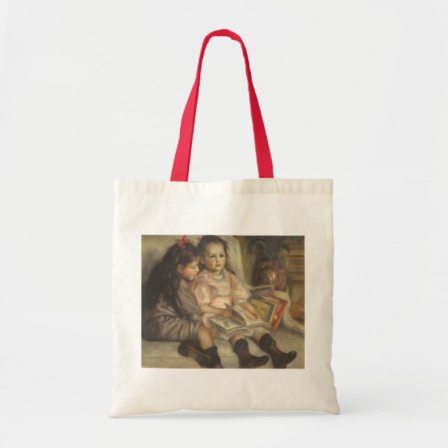Portrait von Caillebotte Children von Pierre Renoi Tragetasche (Vorne)