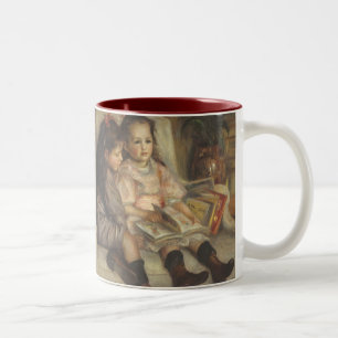 Portrait von Caillebotte Children von Pierre Renoi Zweifarbige Tasse