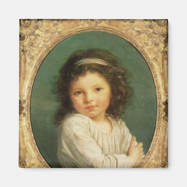 Portrait von Caroline Lalive de la Briche, 1786 Magnet (Vorne)