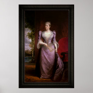 Portrait von Caroline Scott Harrison Poster
