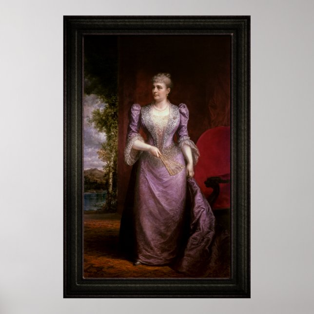Portrait von Caroline Scott Harrison Poster (Vorne)