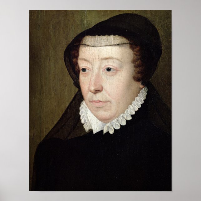 Portrait von Catherine de Medici Poster (Vorne)