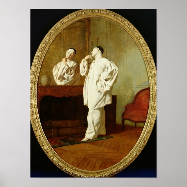 Portrait von Charles Deburau Poster (Vorne)