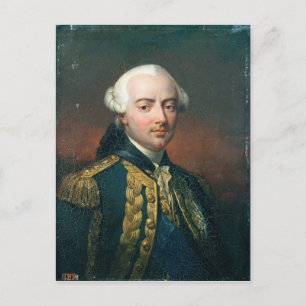 Portrait von Charles Henri Graf von Estaing Postkarte
