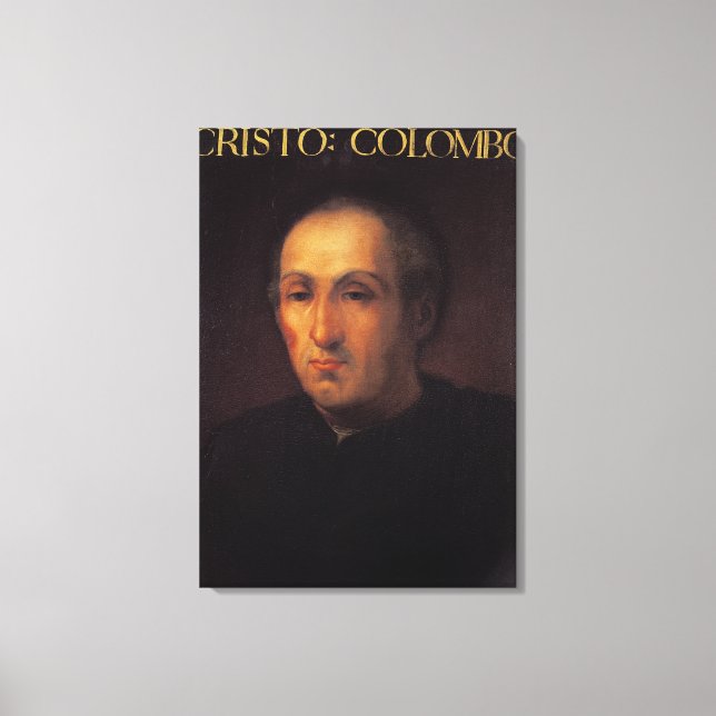 Portrait von Christoph Kolumbus Leinwanddruck (Vorderseite)