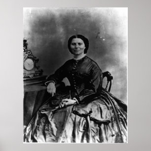 Portrait von Clara Barton Poster