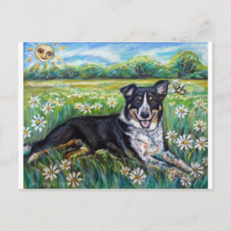 Portrait von Daisy 2 Postkarte