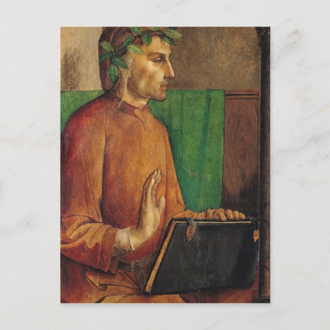 Portrait von Dante Alighieri, c.1475 Postkarte (Vorderseite)
