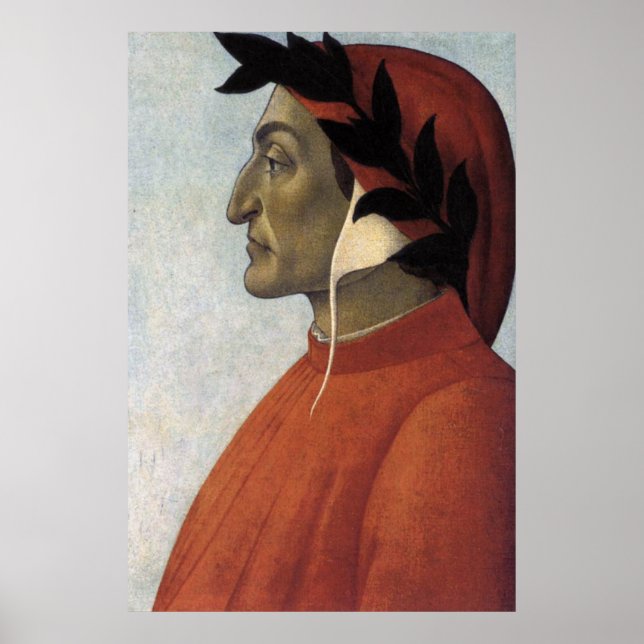 Portrait von Dante Poster (Vorne)