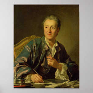 Portrait von Denis Diderot 1767 Poster