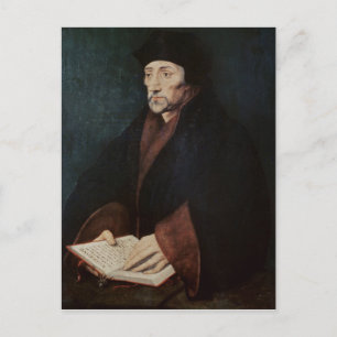 Portrait von Desiderius Erasmus von Rotterdam Postkarte