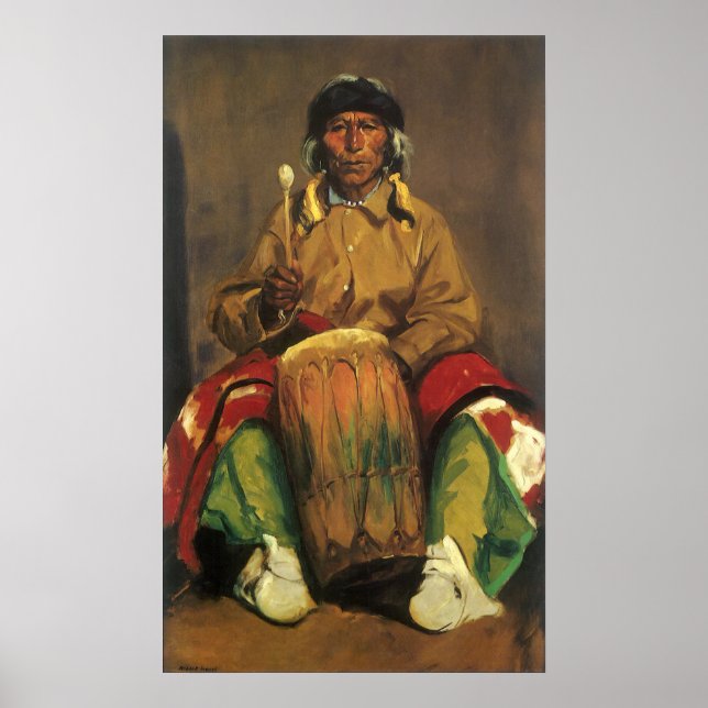 Portrait von Dieguito Roybal von Robert Henri Poster (Vorne)