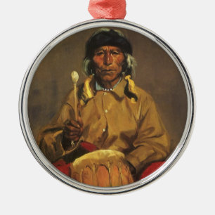 Portrait von Dieguito Roybal von Robert Henri Silbernes Ornament