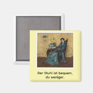 Portrait von Dora Wheeler mit frechem Spruch Magnet